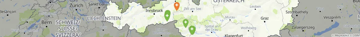Kartenansicht für Apotheken-Notdienste in der Nähe von Lienz (Tirol)